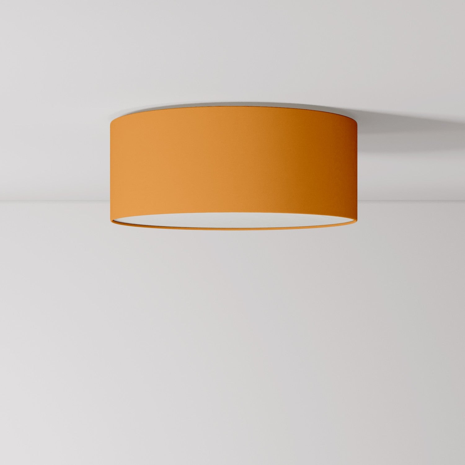 Plafoniera in tessuto Small - Made in Italy - Teletta Mandarino