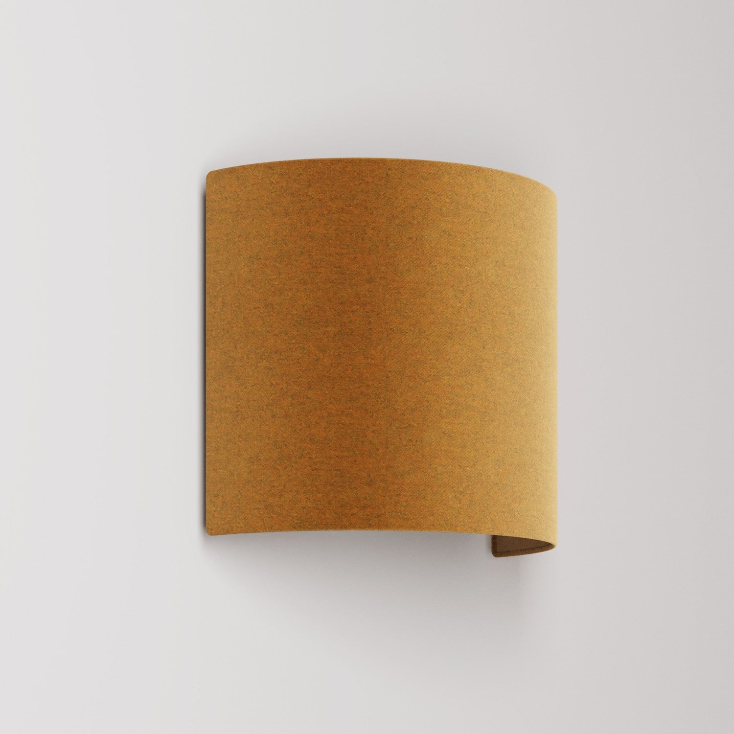 Applique Ventola con paralume in tessuto - Made in Italy - Lana Senape