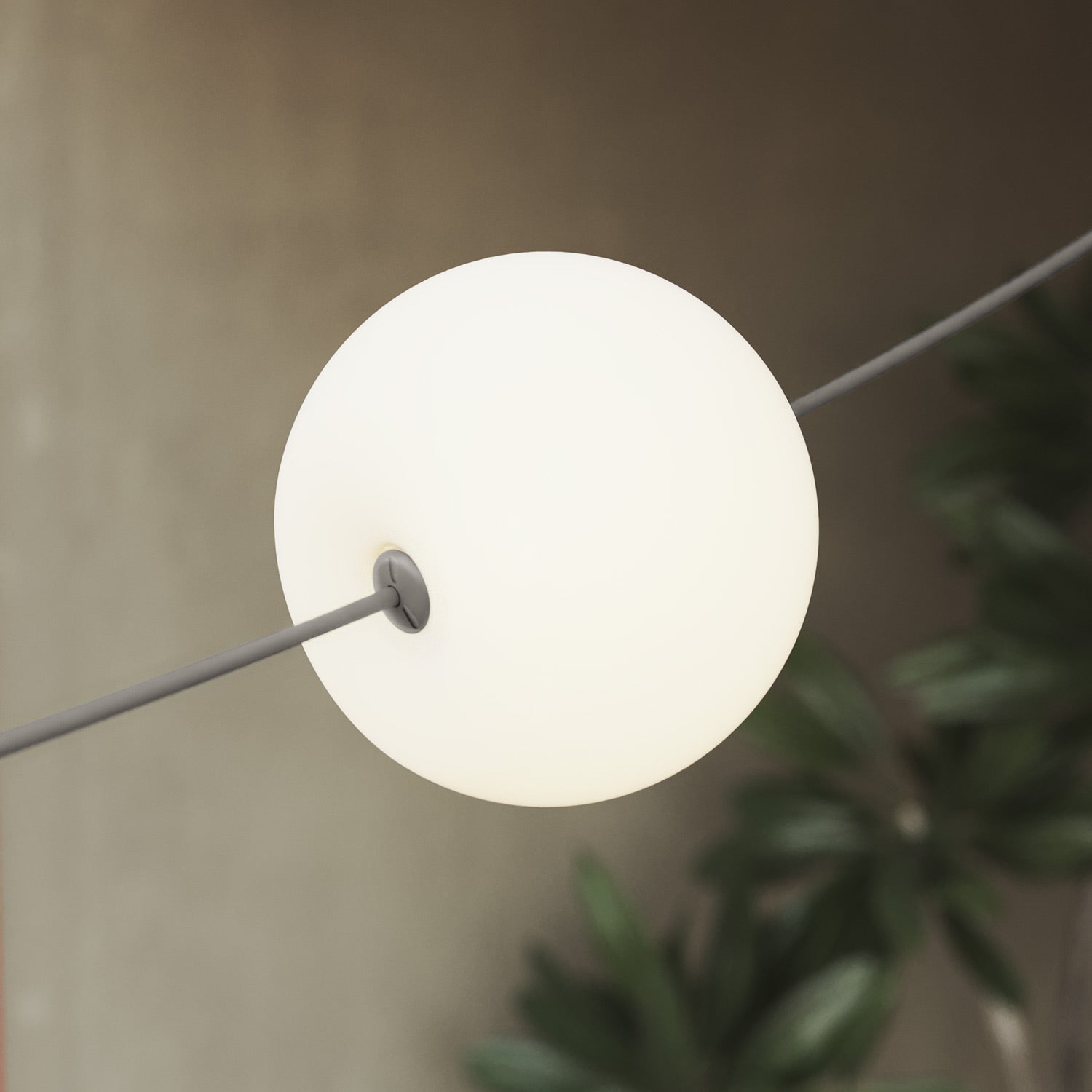 Catena luminosa 3 punti luce da esterno IP67 Grigio - Marina3 Cherry 70 cm