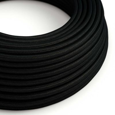 UV otporni električni kabel za vanjsku upotrebu, okrugli, presvučen crnom tkaninom SM04 - kompatibilan s Eiva Outdoor IP65