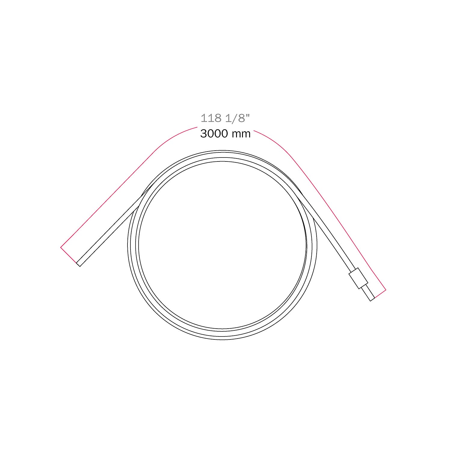 Kabel tirant od čelika 3 metra sa sferom za blokadu za ovjese - Ø 1,5 mm (Opterećenje 25 kg)