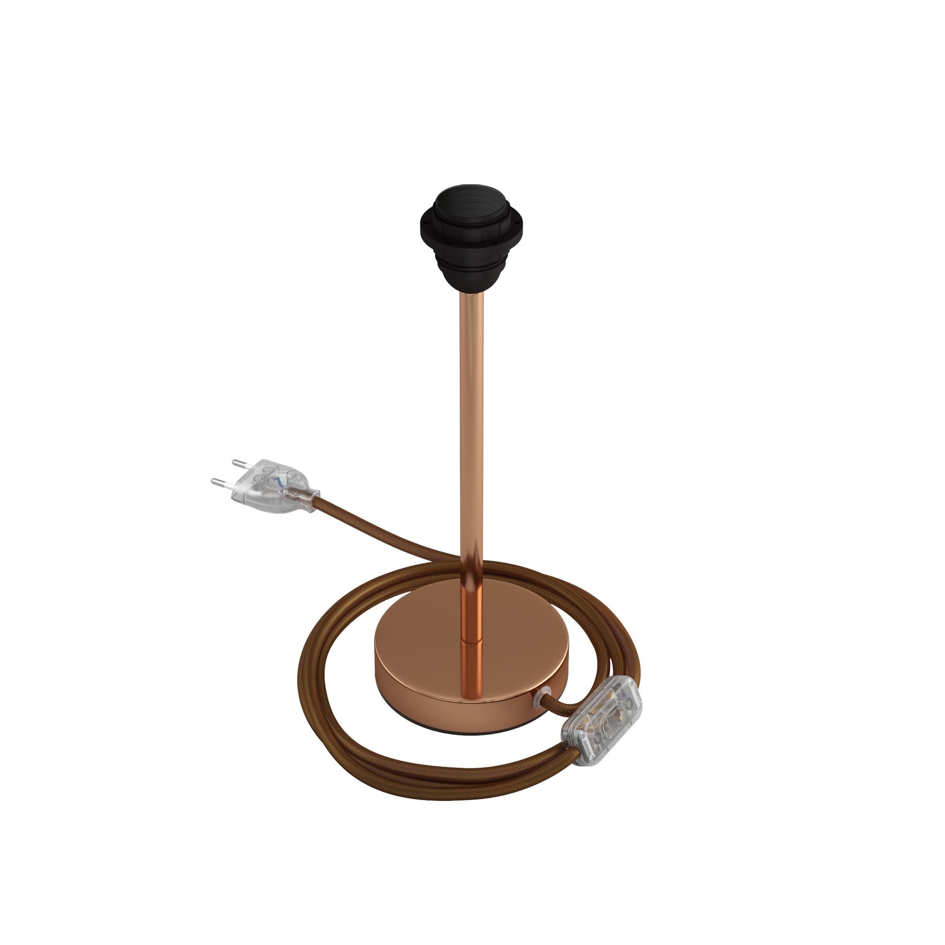 Alzaluce per paralume - Lampada da tavolo in metallo - Rame 25 cm