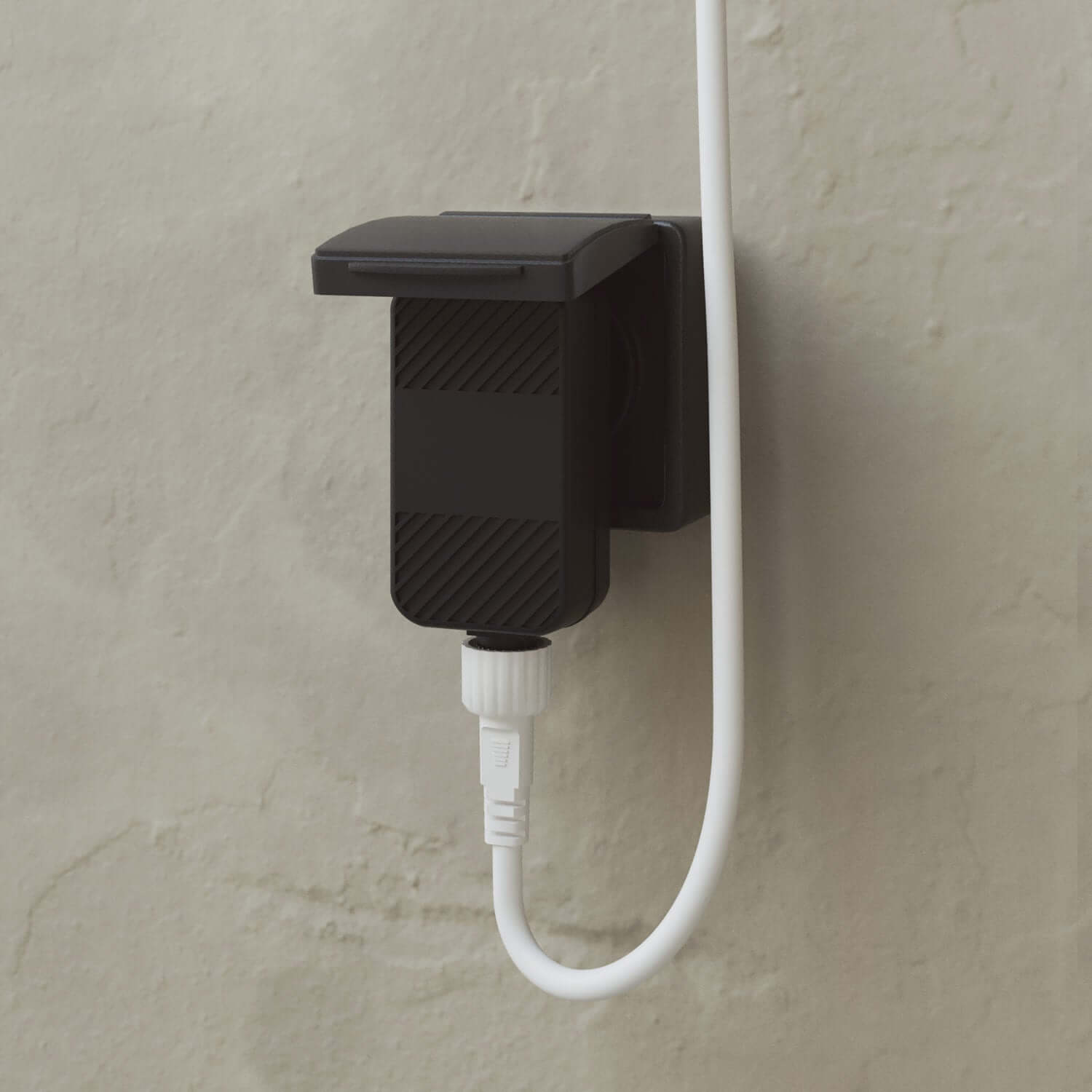 Catena luminosa reticolare 7 punti luce da esterno IP67 Bianco sabbia - Marina GRID