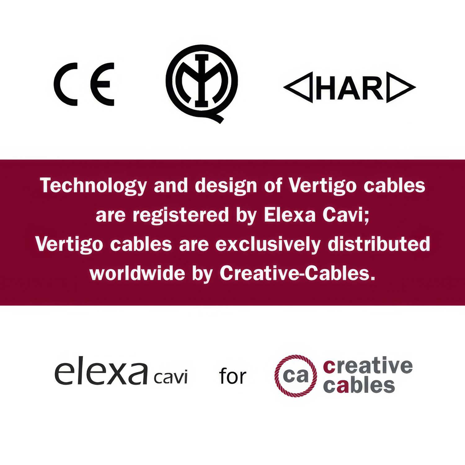 Cavo elettrico colorato Juta Naturale e Cotone Bianco Vertigo - L'Originale Creative Cables, per progetti luminosi unici - ERN07