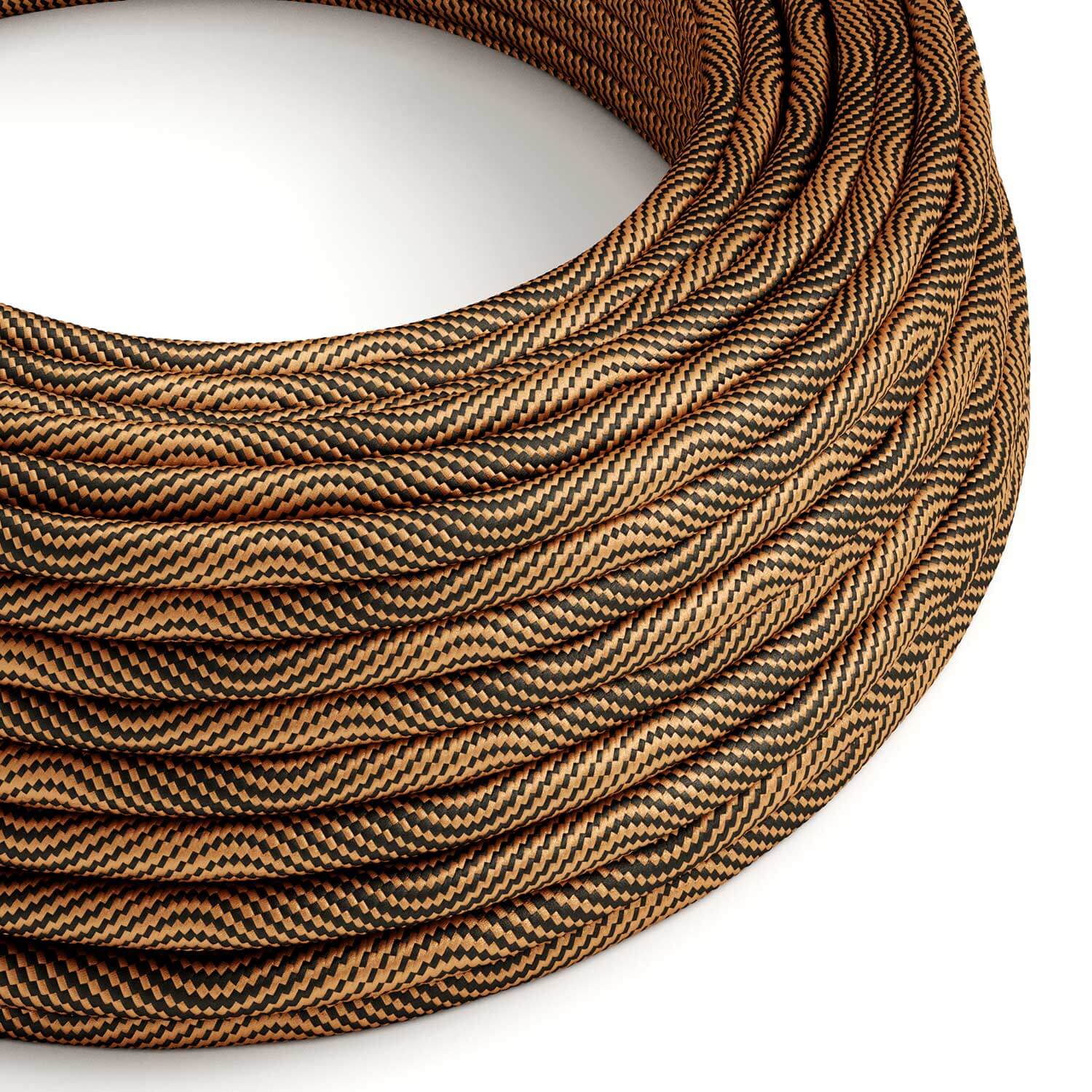 Cavo per illuminazione Optical Nero e Rame Vertigo - L'Originale Creative Cables, per creare lampade moderne - ERM66