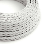 Cavo tessile Bianco Ottico in cotone - L'Originale Creative-Cables - TC01 trecciato 2x0,75mm / 3x0,75mm