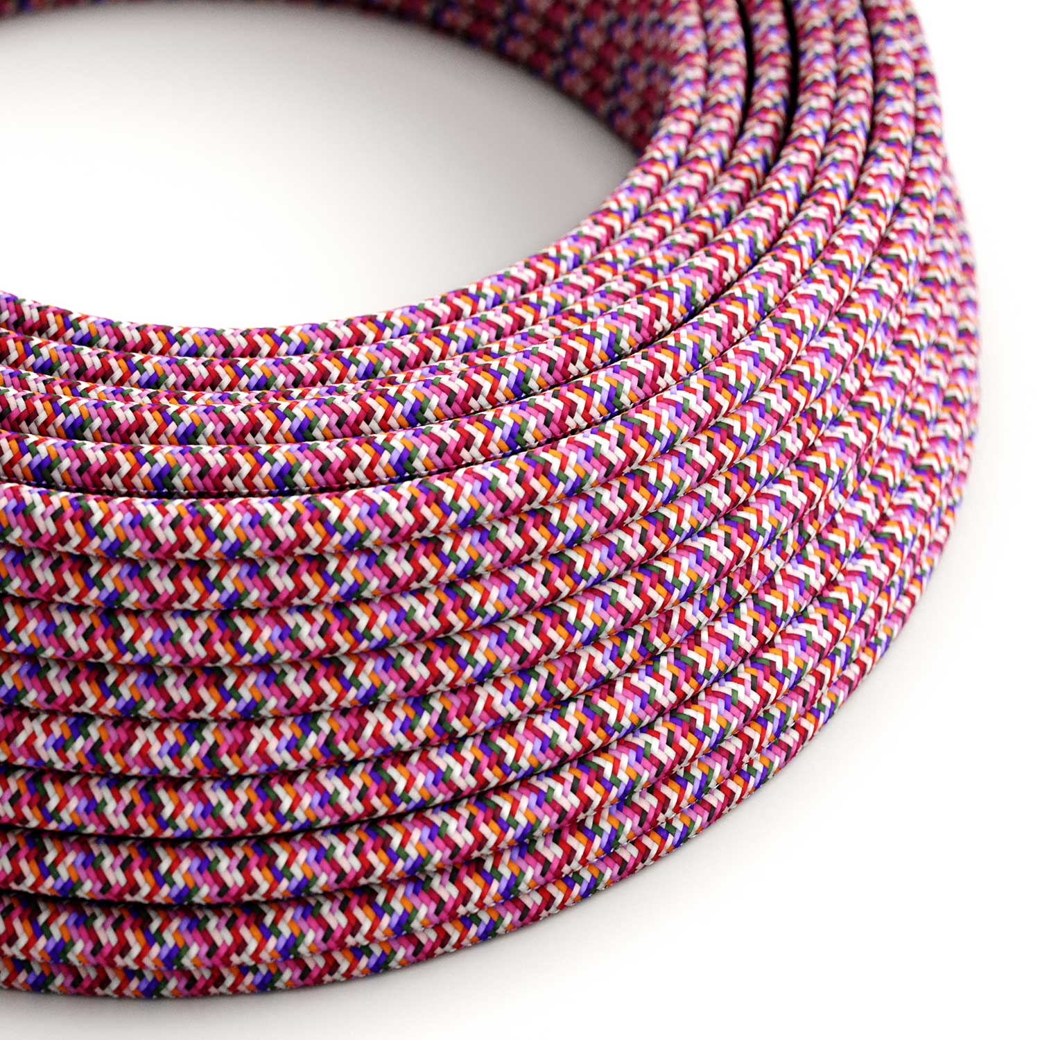 Cavo tessile per illuminazione Pixel Palette Fucsia - L'Originale Creative Cables, per valorizzare le tue lampade - RX00