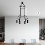 CHANDELIER 3 CAGE ROUND 6 12566