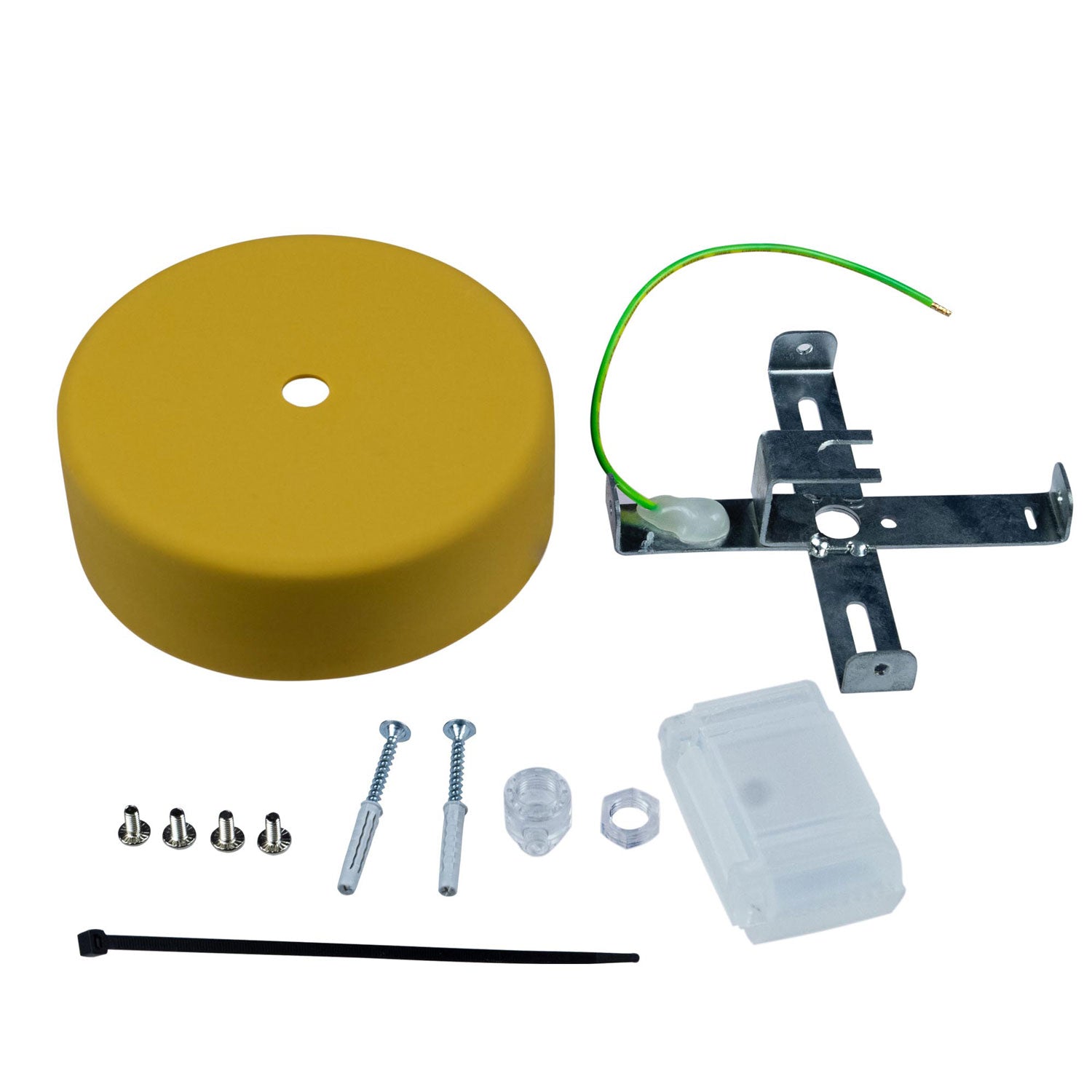 EIVA Kit Rosone in Silicone Soft Touch per Esterno IP65 - Sistema Modulair - Mostarda