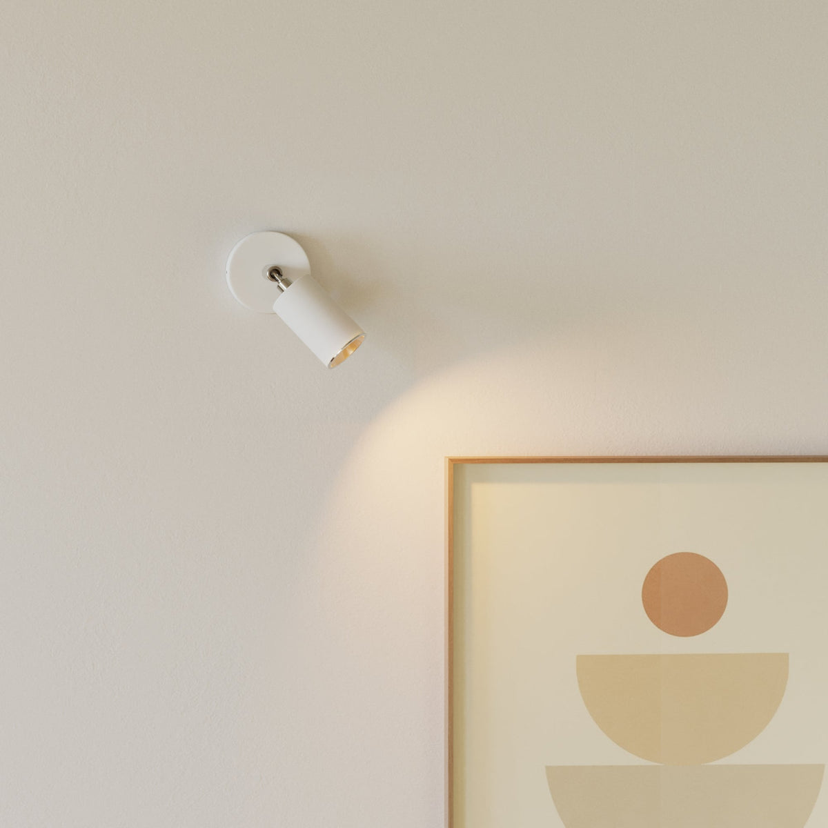 Faretto GU10 orientabile da parete o soffitto Bispot - Bianco opaco / Cromo Si No