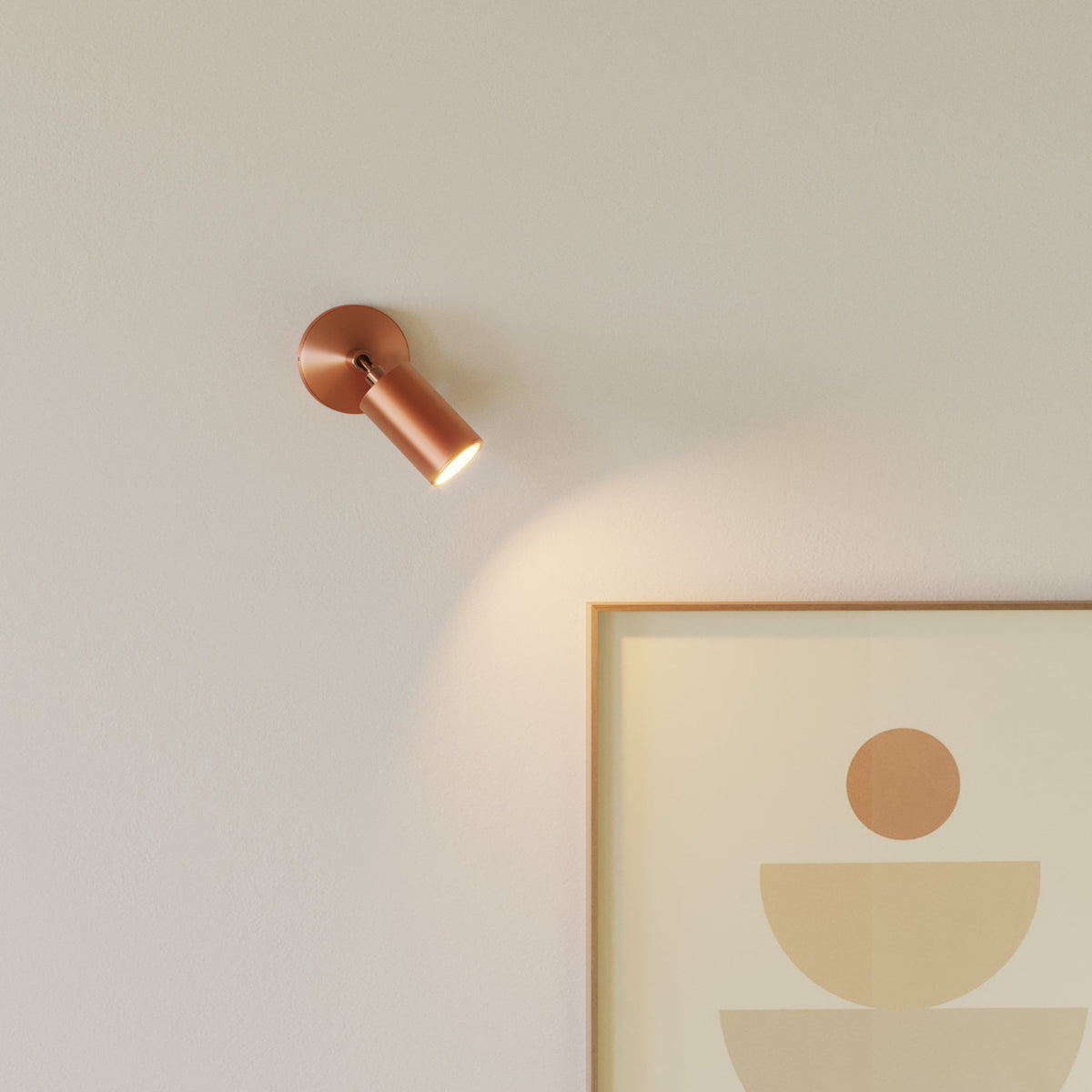 Faretto GU10 orientabile da parete o soffitto Bispot - Rame satinato Si No