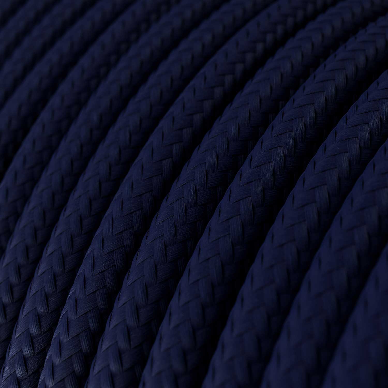 Filo elettrico colorato tessile Blu Profondo - L'Originale Creative Cables, perfetto per decorazioni luminose uniche - RM20
