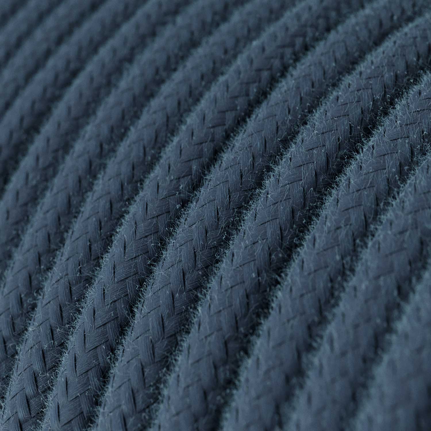 Filo elettrico in cotone color Grigio Pietra - L'Originale Creative Cables, per impianti a vista di design - RC30
