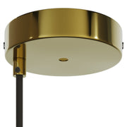 Kit rosone cilindrico in metallo Ø 120 mm a 2 fori centrali e decentrati - Ottone