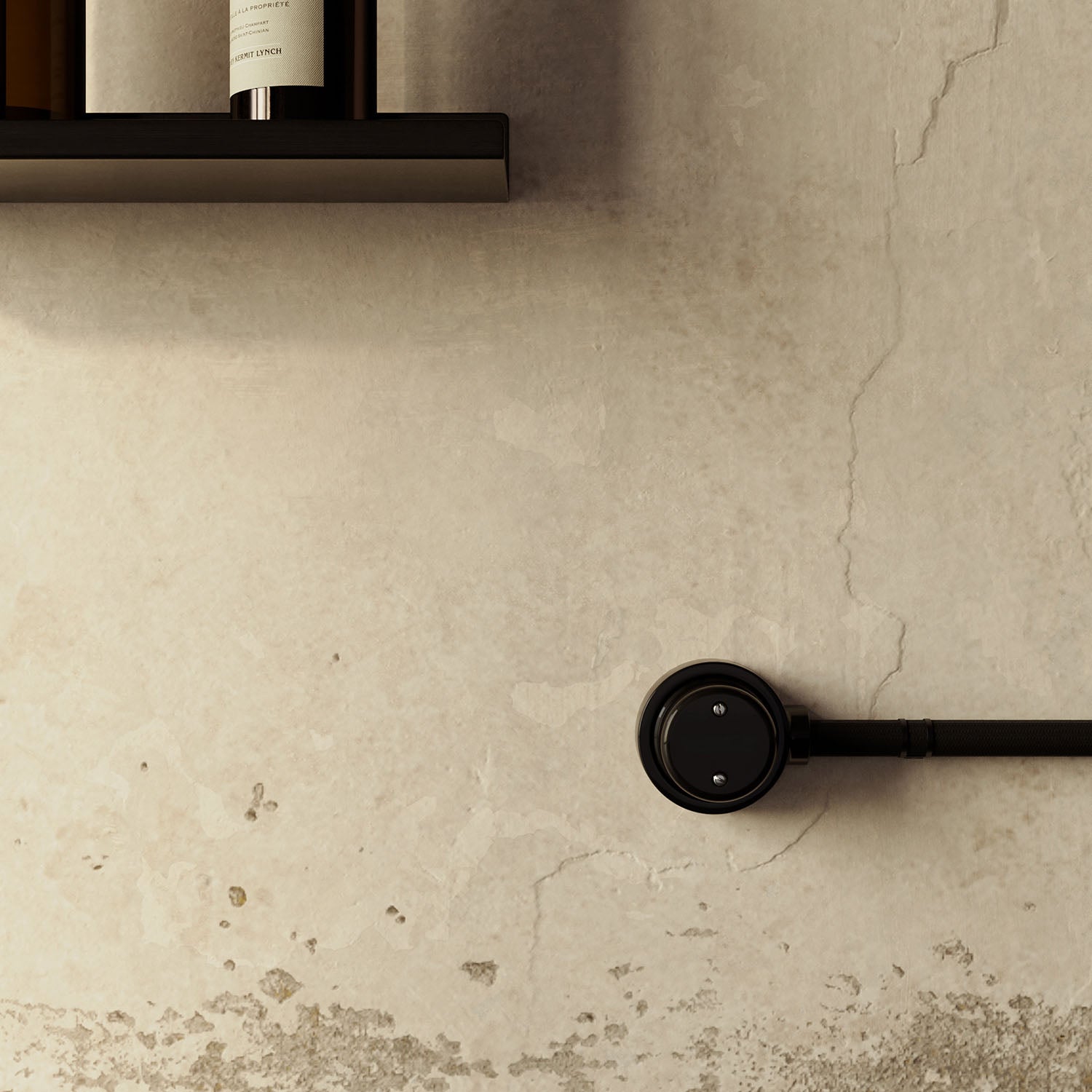 Kit scatola di derivazione e base per Creative-Tubes in porcellana - Nero 1