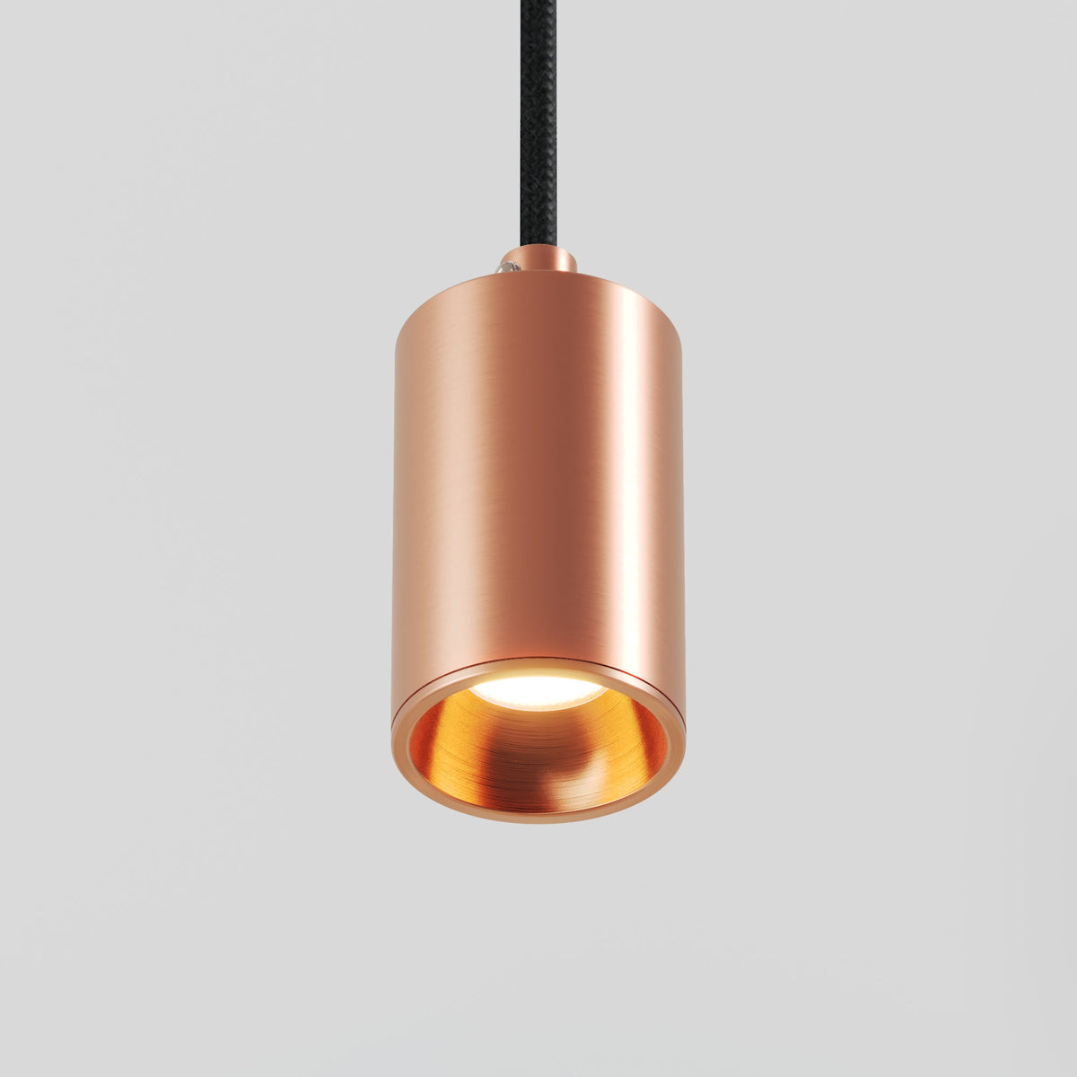 Lampada a sospensione con faretto GU10 Bispot - Rame satinato