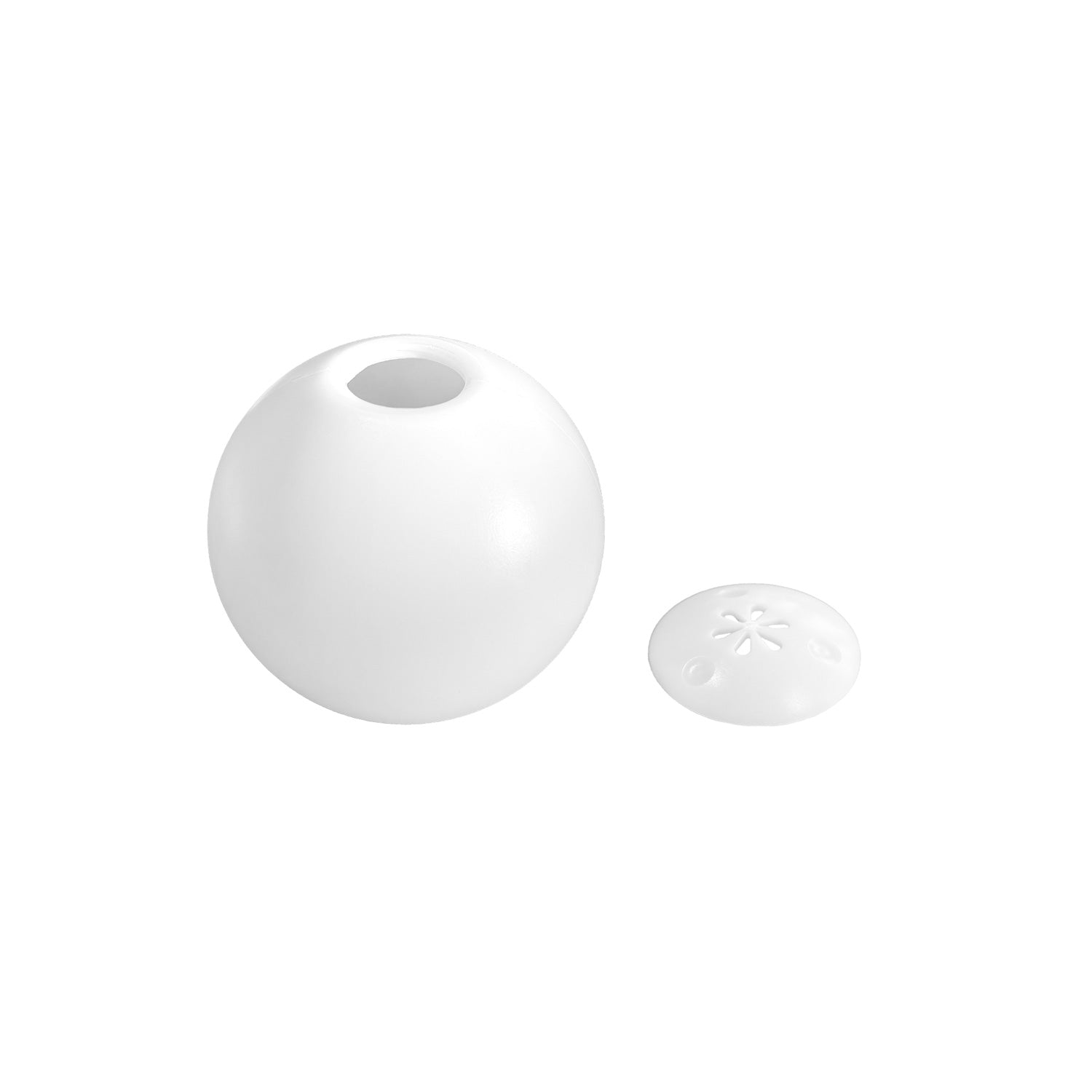 Lampada a sospensione da esterno Modulair IP65 a 2 cadute con paralumi infrangibili Unbreak-a-Ball - Bianco