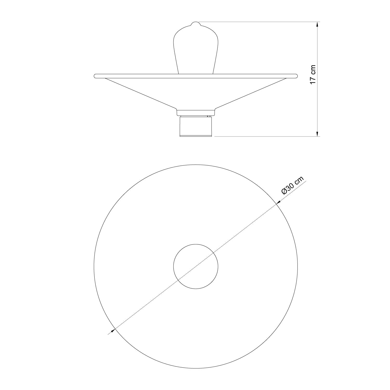 Lampada da soffitto Bianca con paralume in metallo Swing - Waterproof IP44 - IO