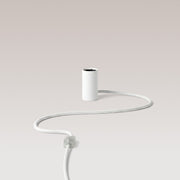 Lampada magnetica plug-in con attacco E27 e spina UK - Bianco