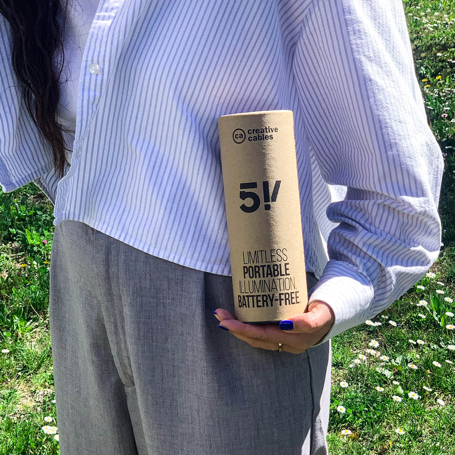 Lampada portatile in confezione regalo SI! a 5 volt - Nero