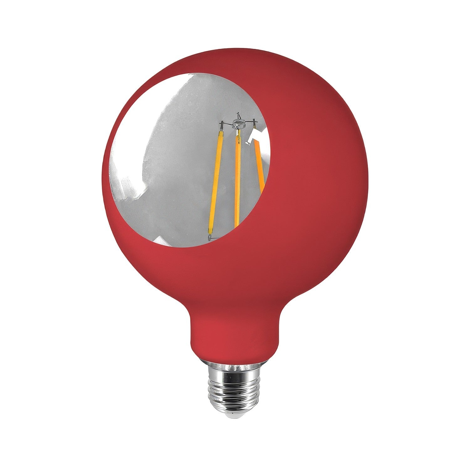 Lampadina LED Camo G125 4,8W 806Lm E27 2700K Dimmerabile - Rosso