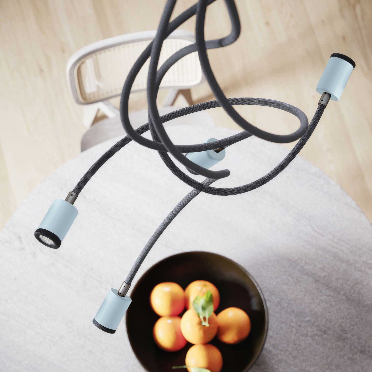 Mini faretto Spotlight LED GU1d0 - Blu carta da zucchero