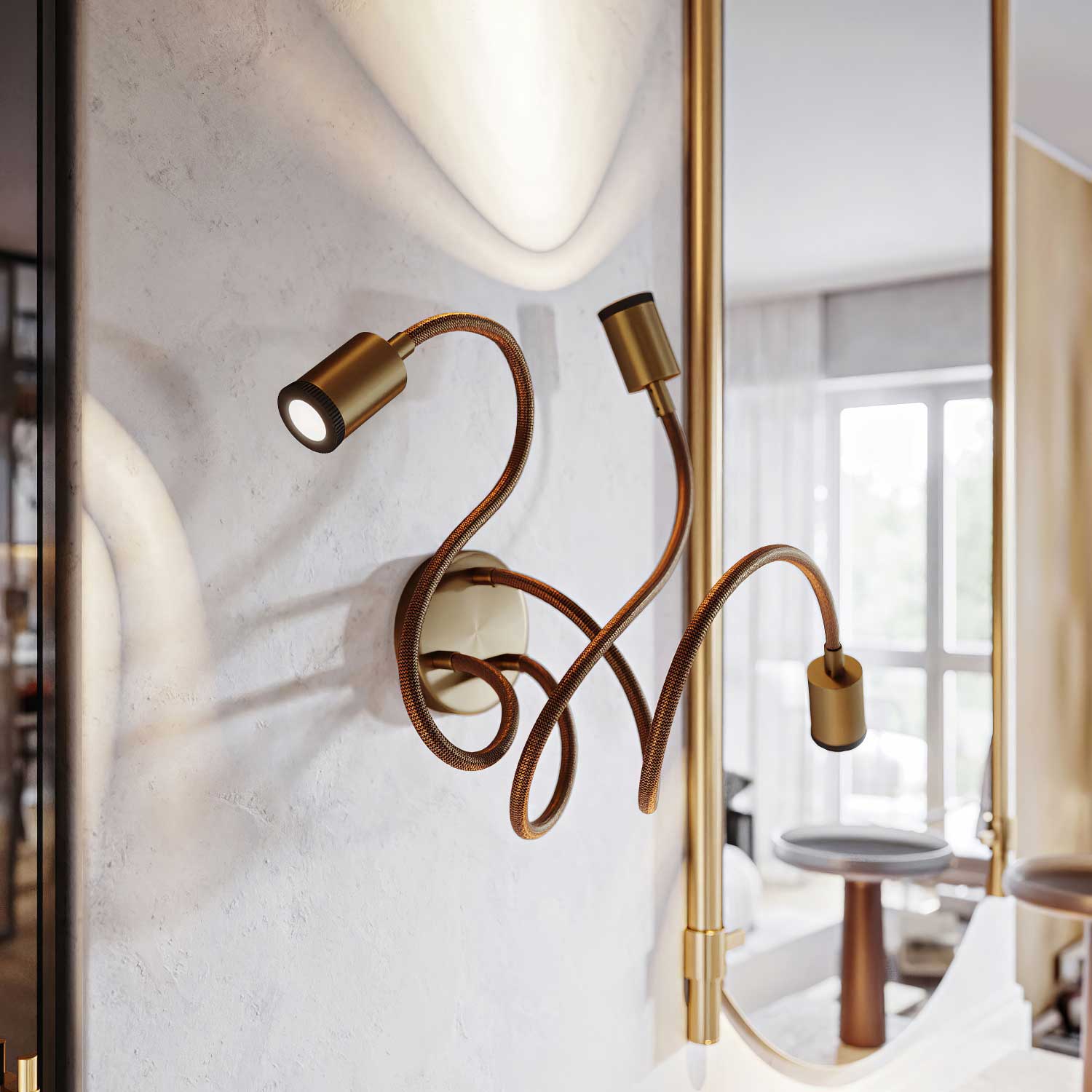 Mini faretto Spotlight LED GU1d0 - Bronzo satinato