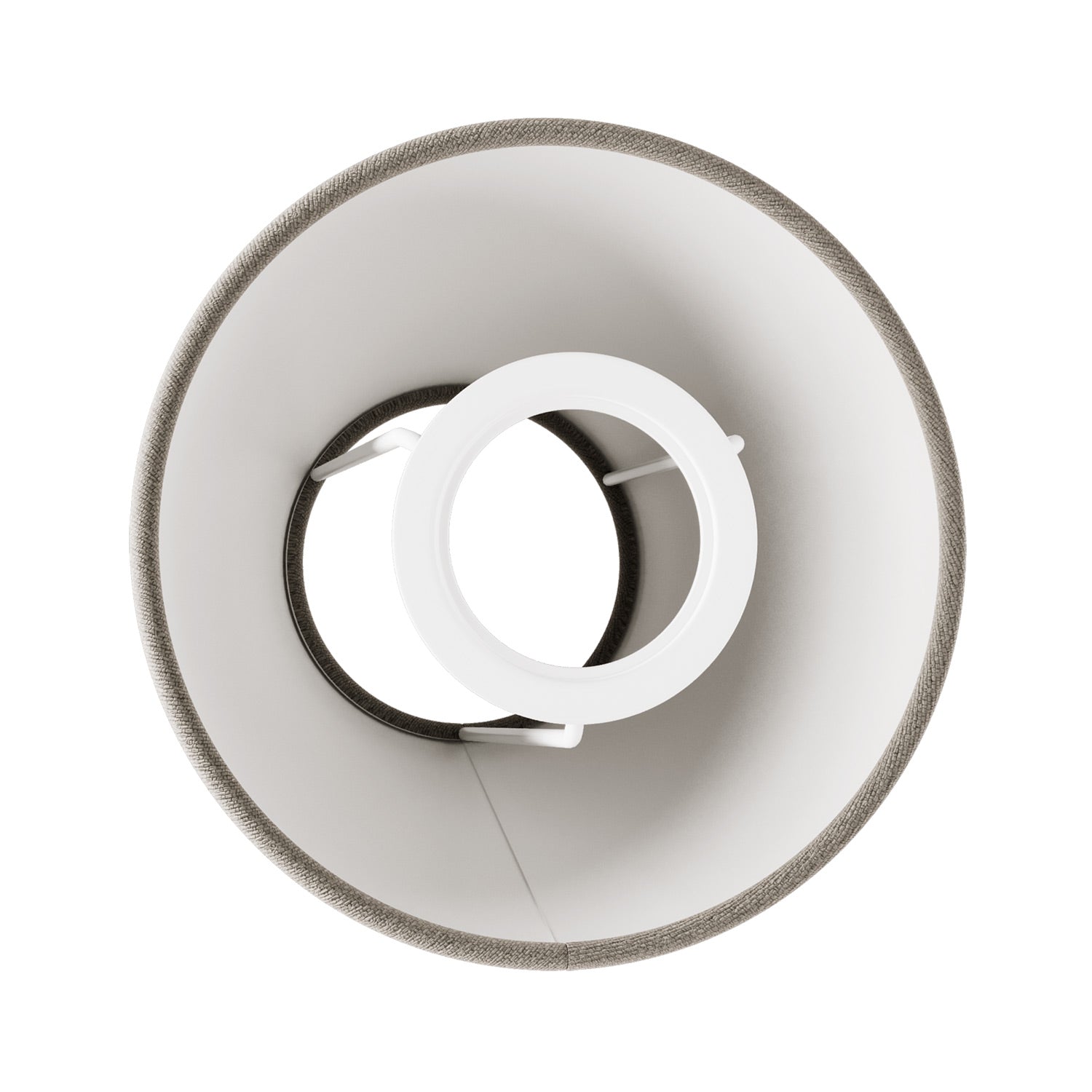 Mini paralume Impero con attacco E27 per lampada da tavolo o applique - Teletta grigio