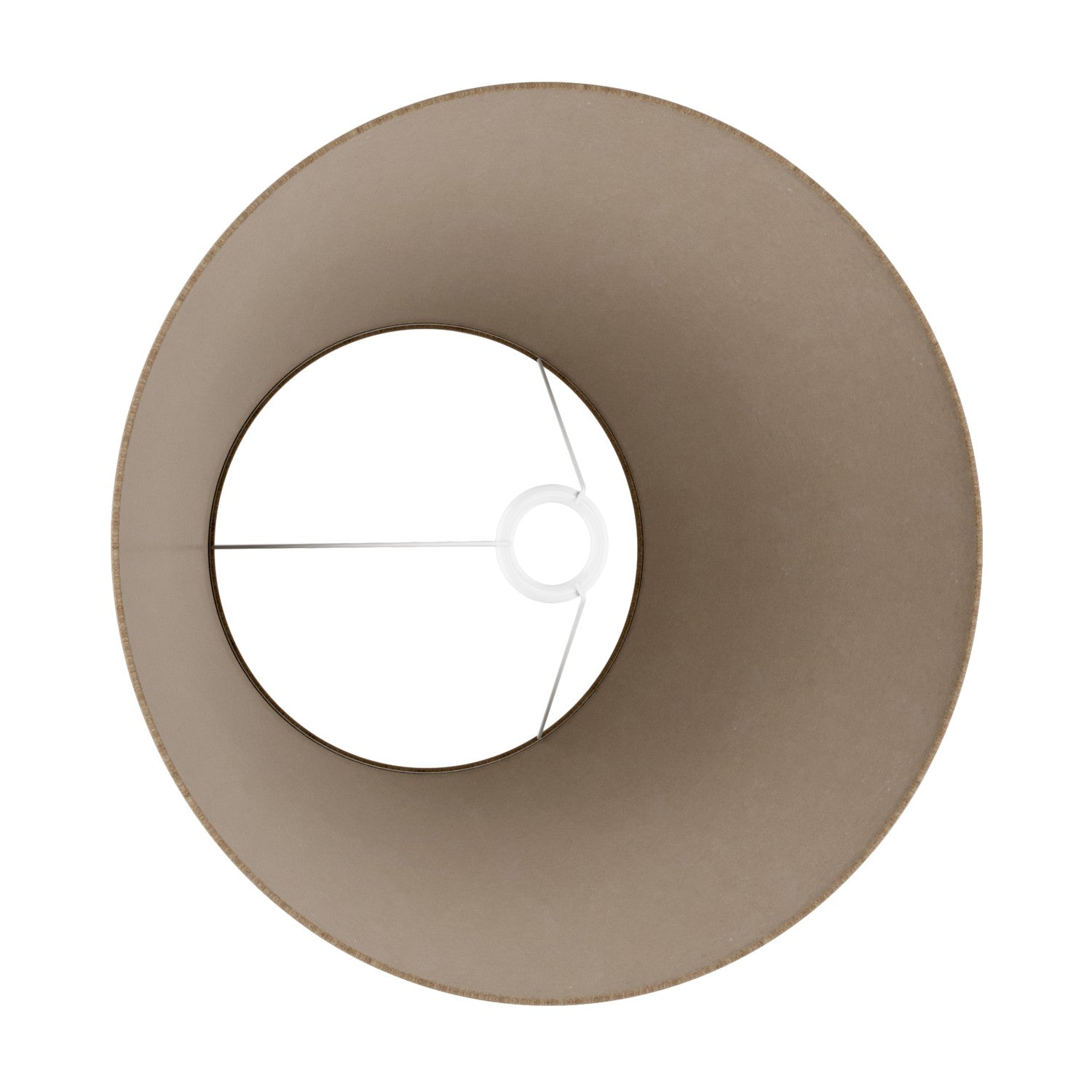 Paralume Impero L per lampada da tavolo o applique con attacco E27 - Made in Italy - Lana Marrone