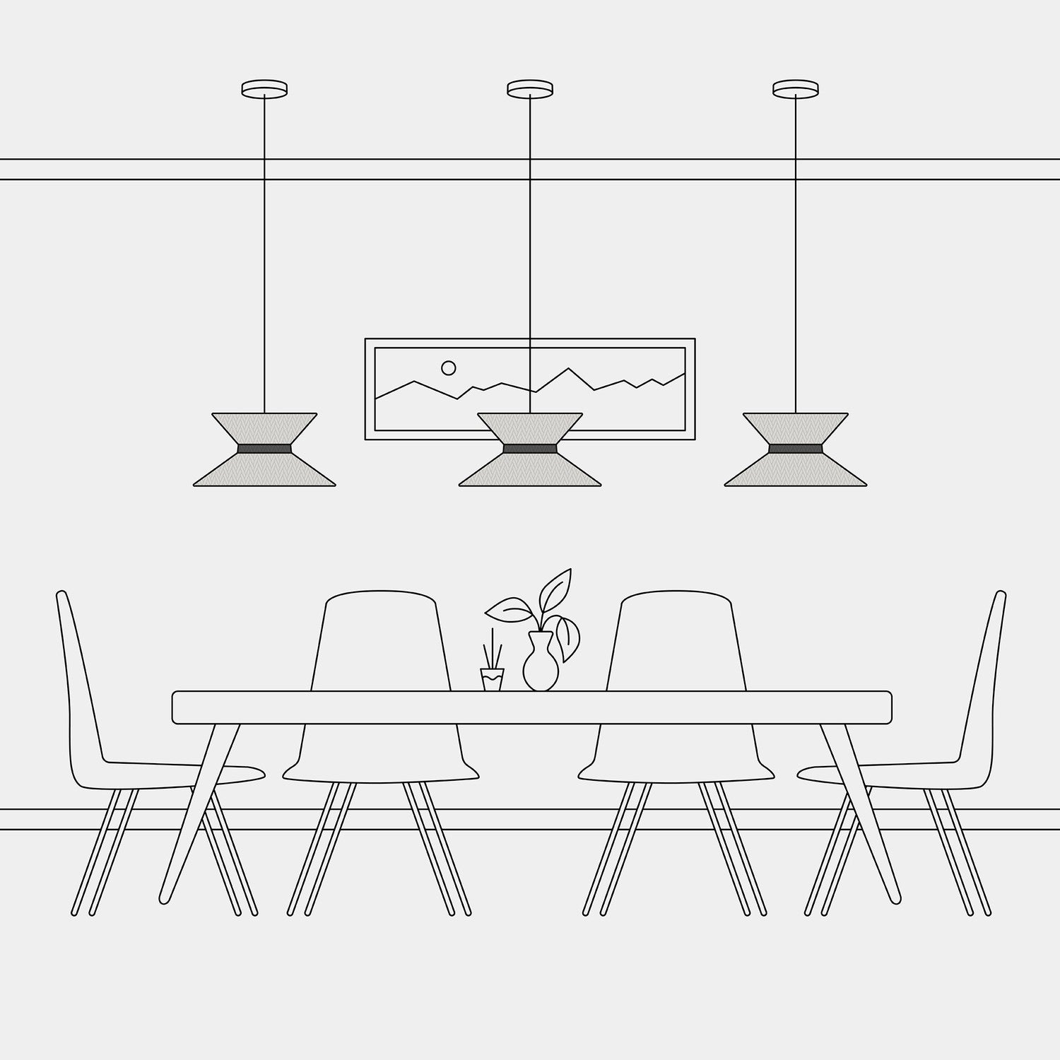 Paralume in tessuto Clessidra Arenal sabbia - Made in Italy Teletta antracite