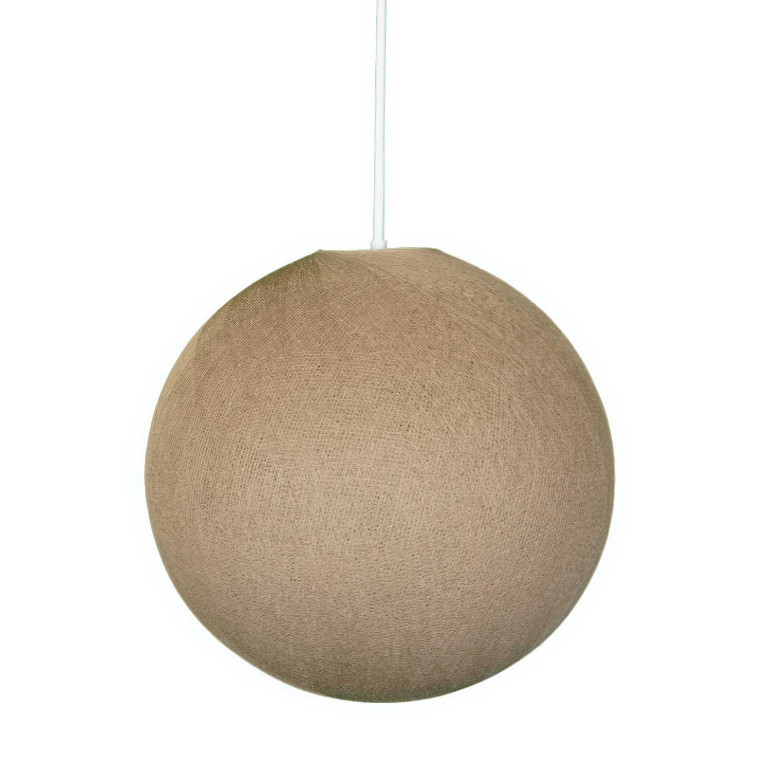 Paralume Sfera in filo 100% fatto a mano - Poliestere Cappuccino