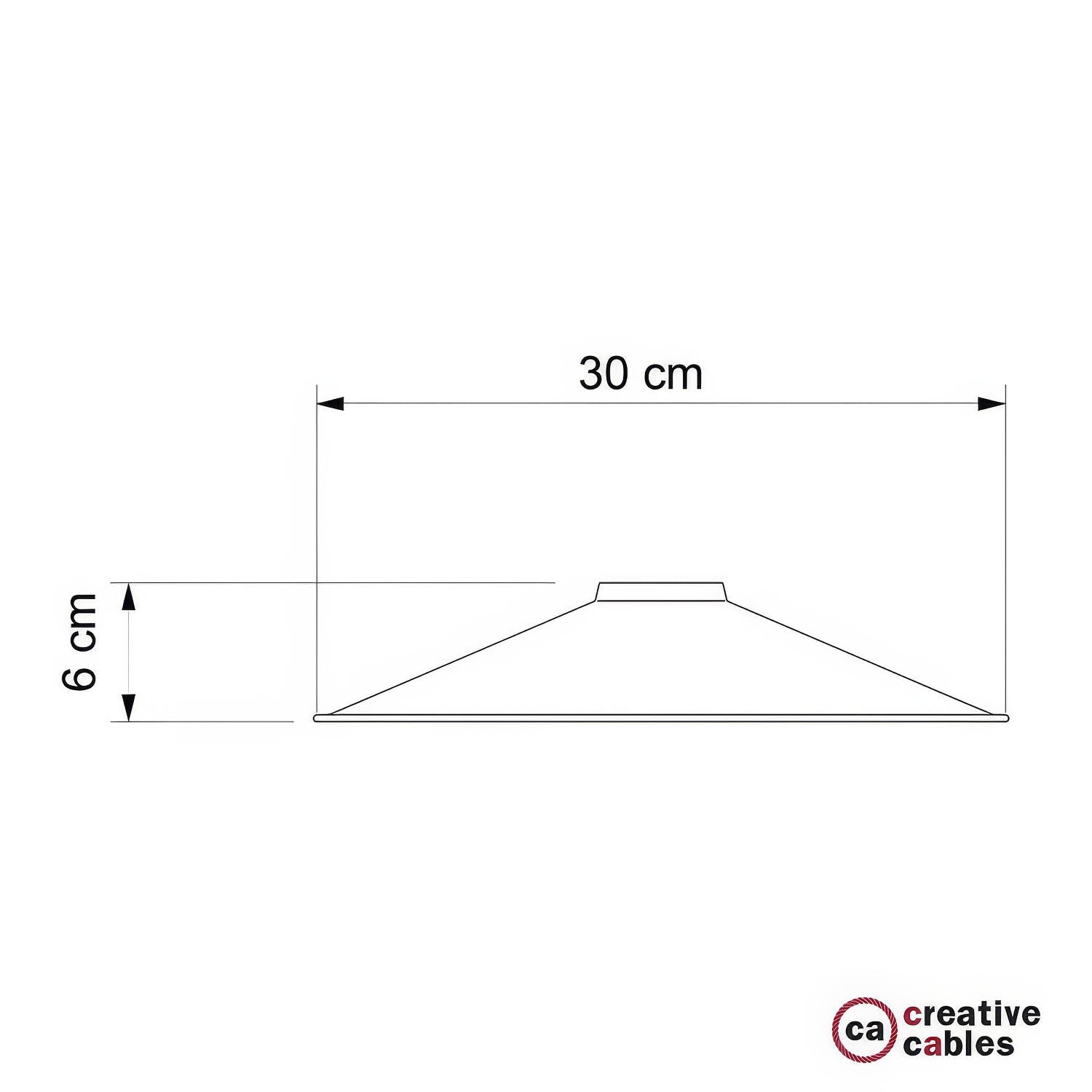 Paralume Swing in metallo smaltato con attacco E27 - Rame