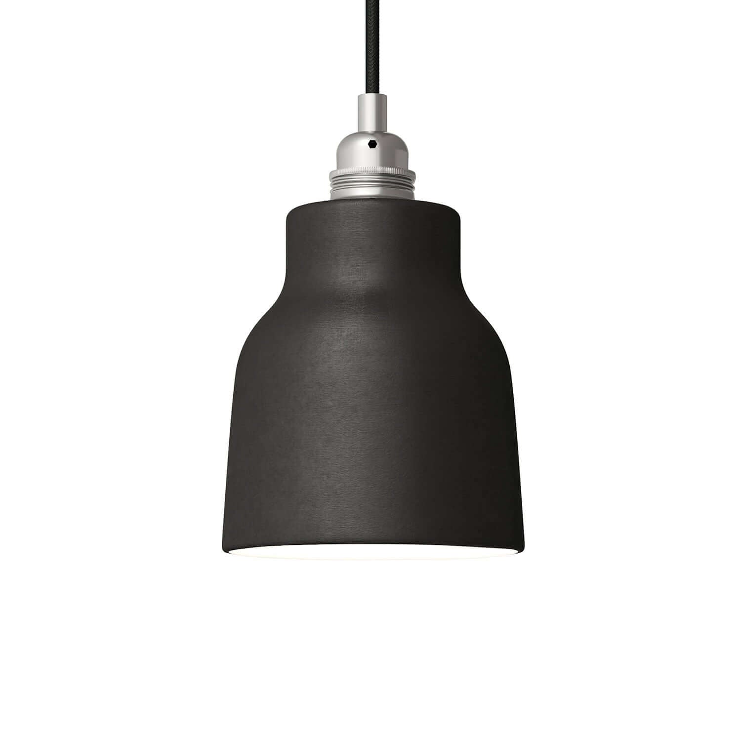 Paralume Vaso in ceramica, collezione Materia - Made in Italy - Lavagna