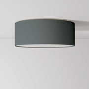 Plafoniera in tessuto Medium Slim - Made in Italy - Teletta Grigio Scuro
