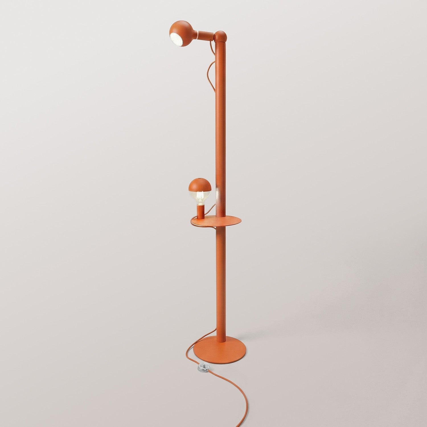 Rocco XXL - Lampada da terra con lampadina Maria e Camo - Arancio