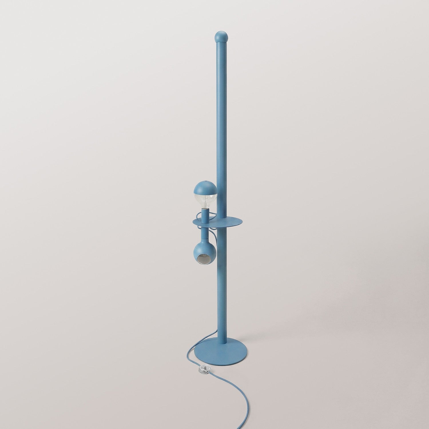 Rocco XXL - Lampada da terra con lampadina Maria e Camo - Blu