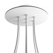 Rosone Rose-One rotondo, diametro 200 mm con 7 fori e 4 fori laterali - Bianco opaco Bianco