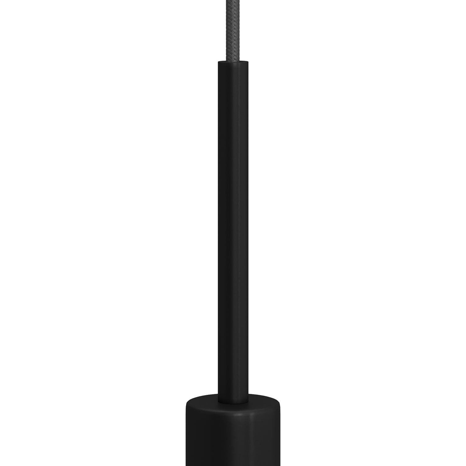 Serracavo cilindrico in metallo lunghezza 15 cm completo di tige, dado e rondella - Nero