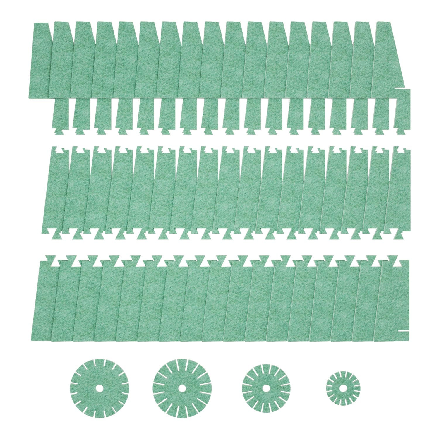 SHHINE lampada da terra in materiale fonoassorbente - Verde melange