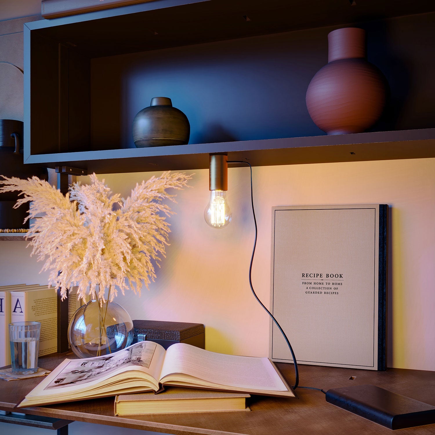 SI! Lampada portatile a 5V con lampadina A60 - Rame satinato