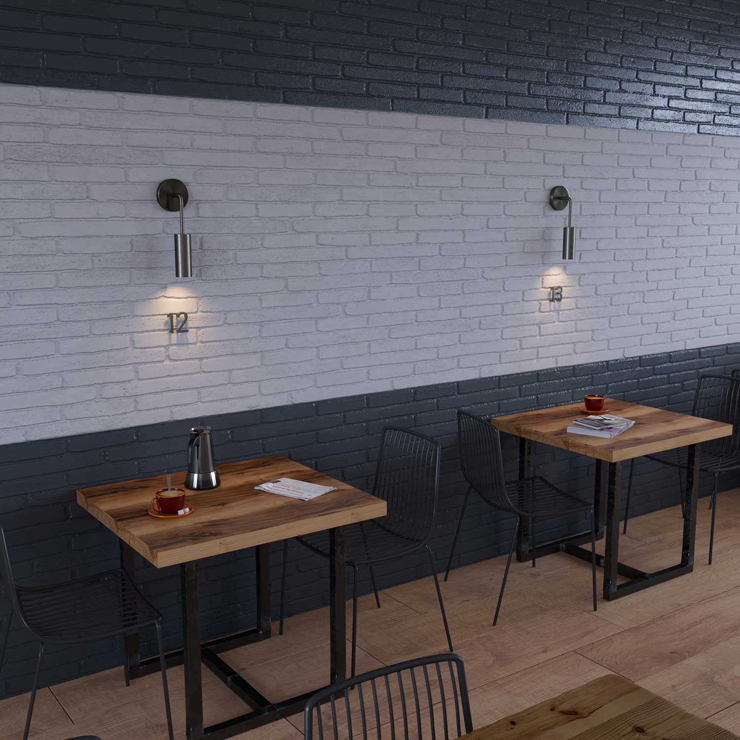 Tub-E14, tubo in metallo per faretto con portalampada doppia ghiera E14 - Titanio satinato