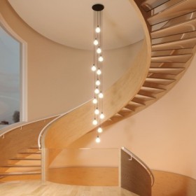 Unutarnja stubišta: ideje za rasvjetu za kombinaciju funkcionalnosti i estetike